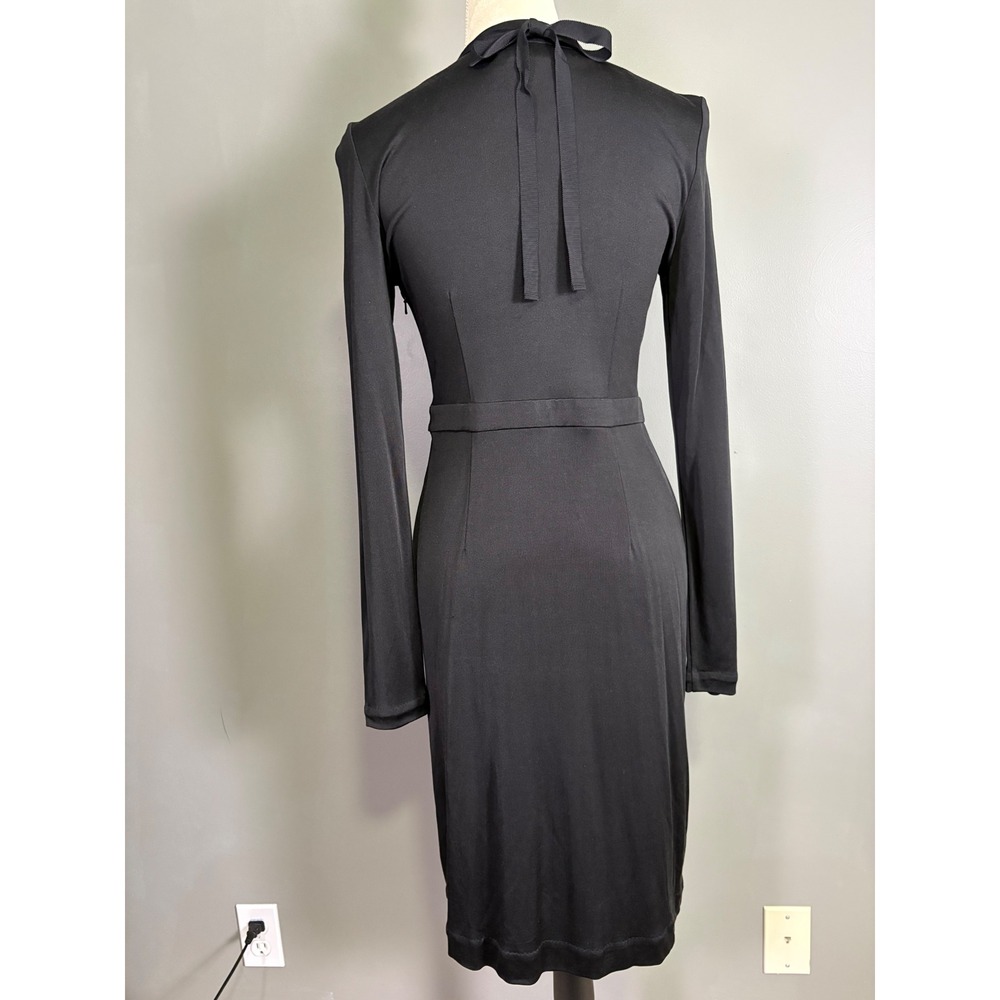 Tory Burch Silk Long Sleeve Dress S Embellished Removable Collar Necklace Event - Picture 4 of 11